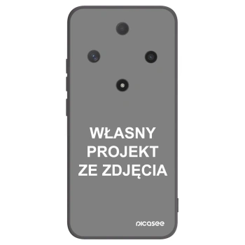 Picasee silikonowe czarne etui na Honor Magic6 Lite 5G - Własny projekt ze zdjęcia