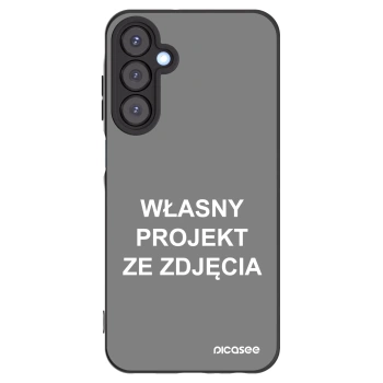 Picasee silikonowe czarne etui na Samsung Galaxy A25 A256B 5G - Własny projekt ze zdjęcia