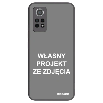 Picasee silikonowe czarne etui na Xiaomi Redmi Note 12 Pro 4G - Własny projekt ze zdjęcia