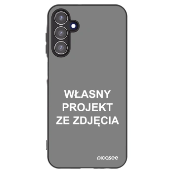 Picasee silikonowe czarne etui na Samsung Galaxy A15 A156B 5G - Własny projekt ze zdjęcia