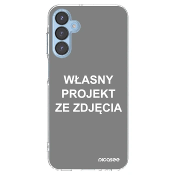 Picasee silikonowe przeźroczyste etui na Samsung Galaxy A15 A156B 5G - Własny projekt ze zdjęcia