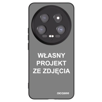 Picasee silikonowe czarne etui na Xiaomi 14 Ultra - Własny projekt ze zdjęcia