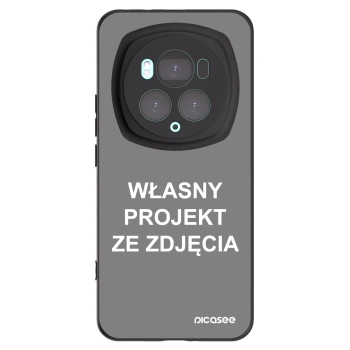 Picasee silikonowe czarne etui na Honor Magic6 Pro - Własny projekt ze zdjęcia