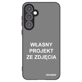 Picasee silikonowe czarne etui na Samsung Galaxy A55 5G A556B - Własny projekt ze zdjęcia