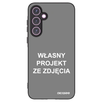 Picasee silikonowe czarne etui na Samsung Galaxy A35 5G A356B - Własny projekt ze zdjęcia