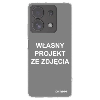 Picasee silikonowe przeźroczyste etui na Xiaomi Redmi Note 13 Pro 4G - Własny projekt ze zdjęcia