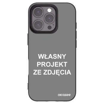 Picasee silikonowe czarne etui na Apple iPhone 16 Pro - Własny projekt ze zdjęcia