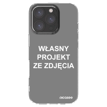 Picasee silikonowe przeźroczyste etui na Apple iPhone 16 Pro - Własny projekt ze zdjęcia