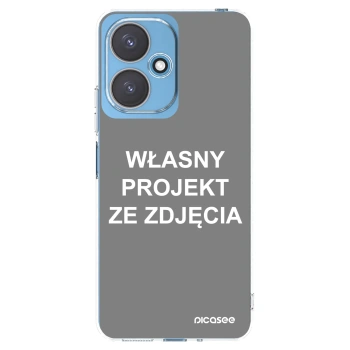 Picasee silikonowe przeźroczyste etui na Xiaomi Redmi 13C 5G - Własny projekt ze zdjęcia