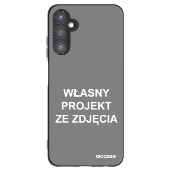 Picasee silikonowe czarne etui na Samsung Galaxy A05s A057G - Własny projekt ze zdjęcia