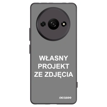 Picasee silikonowe czarne etui na Xiaomi Redmi A3 - Własny projekt ze zdjęcia
