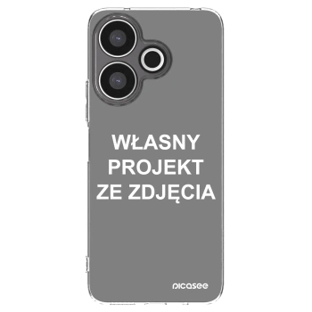 Picasee silikonowe przeźroczyste etui na Xiaomi Redmi 13 4G - Własny projekt ze zdjęcia