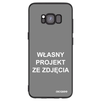Picasee silikonowe czarne etui na Samsung Galaxy S8 G950F - Własny projekt ze zdjęcia