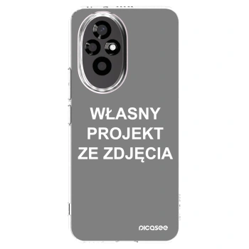 Picasee silikonowe przeźroczyste etui na Honor 200 5G - Własny projekt ze zdjęcia