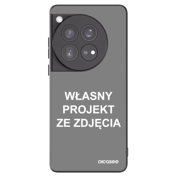Picasee silikonowe czarne etui na OnePlus 12 5G - Własny projekt ze zdjęcia