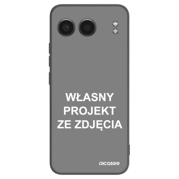 Picasee silikonowe czarne etui na OnePlus Nord 4 - Własny projekt ze zdjęcia