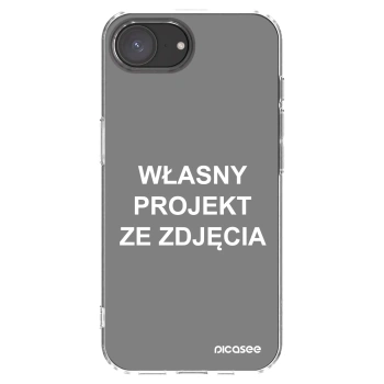 Picasee silikonowe przeźroczyste etui na Apple iPhone 16e - Własny projekt ze zdjęcia