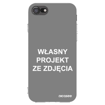 Picasee silikonowe przeźroczyste etui na Apple iPhone 7 - Własny projekt ze zdjęcia