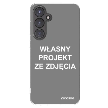 Picasee silikonowe przeźroczyste etui na Samsung Galaxy S24 FE S721B - Własny projekt ze zdjęcia