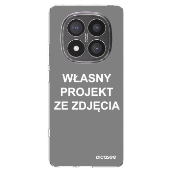 Picasee silikonowe przeźroczyste etui na Xiaomi Redmi Note 14 Pro+ 5G - Własny projekt ze zdjęcia