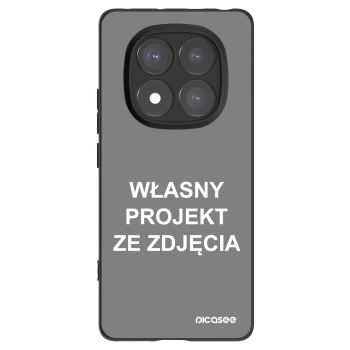 Picasee silikonowe czarne etui na Xiaomi Redmi Note 14 Pro 5G - Własny projekt ze zdjęcia