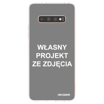 Picasee silikonowe przeźroczyste etui na Samsung Galaxy S10 Plus G975 - Własny projekt ze zdjęcia