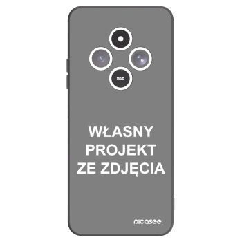 Picasee silikonowe czarne etui na Xiaomi Redmi 14C - Własny projekt ze zdjęcia