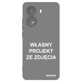 Picasee silikonowe czarne etui na Xiaomi Poco X7 - Własny projekt ze zdjęcia