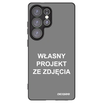 Picasee silikonowe czarne etui na Samsung Galaxy S25 Ultra 5G - Własny projekt ze zdjęcia