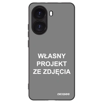Picasee silikonowe czarne etui na Xiaomi Poco X7 Pro 5G - Własny projekt ze zdjęcia