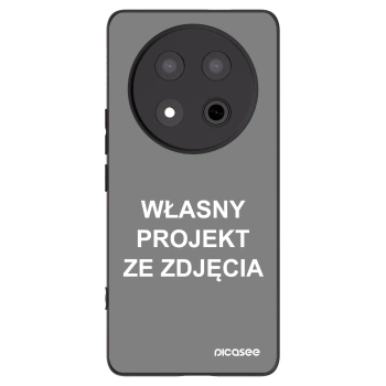 Picasee silikonowe czarne etui na Honor Magic7 Lite 5G - Własny projekt ze zdjęcia