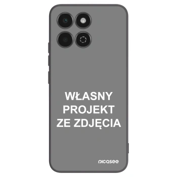 Picasee silikonowe czarne etui na Honor 200 Smart 5G - Własny projekt ze zdjęcia
