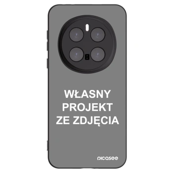 Picasee silikonowe czarne etui na Honor Magic7 Pro 5G - Własny projekt ze zdjęcia