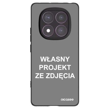 Picasee silikonowe czarne etui na Xiaomi Redmi Note 14 Pro 4G - Własny projekt ze zdjęcia