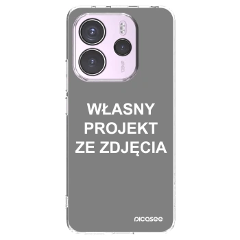 Picasee silikonowe przeźroczyste etui na Xiaomi Redmi Note 14 4G - Własny projekt ze zdjęcia