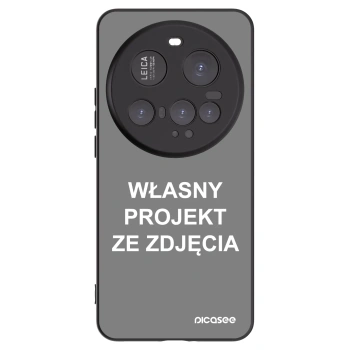 Picasee silikonowe czarne etui na Xiaomi 15 Ultra - Własny projekt ze zdjęcia