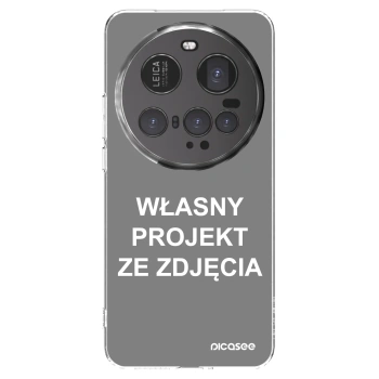 Picasee silikonowe przeźroczyste etui na Xiaomi 15 Ultra - Własny projekt ze zdjęcia