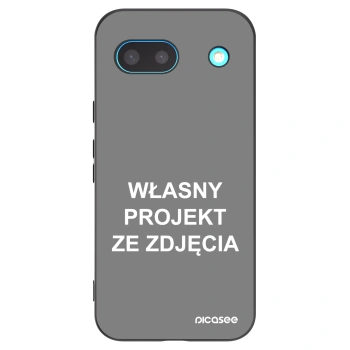 Picasee silikonowe czarne etui na Google Pixel 8a - Własny projekt ze zdjęcia
