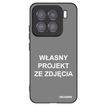 Picasee silikonowe czarne etui na Xiaomi 15 - Własny projekt ze zdjęcia