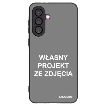 Picasee silikonowe czarne etui na Samsung Galaxy A56 5G A566B - Własny projekt ze zdjęcia