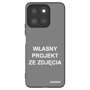 Picasee silikonowe czarne etui na Honor X8c - Własny projekt ze zdjęcia