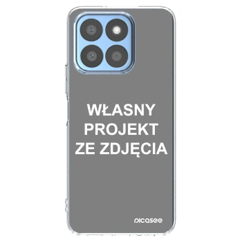 Picasee silikonowe przeźroczyste etui na Honor X8c - Własny projekt ze zdjęcia