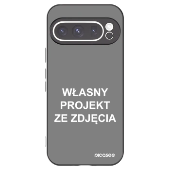 Picasee silikonowe czarne etui na Google Pixel 9 Pro - Własny projekt ze zdjęcia
