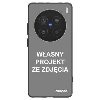 Picasee silikonowe czarne etui na Vivo X200 Pro - Własny projekt ze zdjęcia