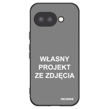 Picasee silikonowe czarne etui na Google Pixel 9a - Własny projekt ze zdjęcia