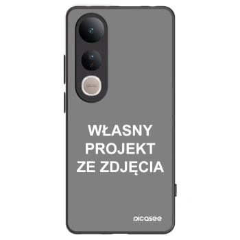 Picasee silikonowe czarne etui na Vivo V50 Lite 5G - Własny projekt ze zdjęcia