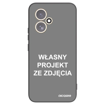 Picasee silikonowe czarne etui na Honor 400 5G - Własny projekt ze zdjęcia