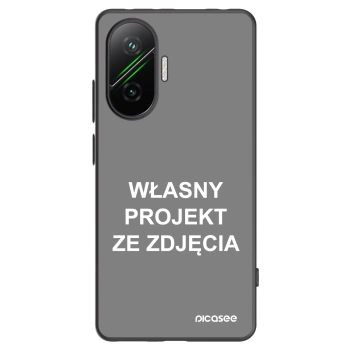 Picasee silikonowe czarne etui na Xiaomi Poco F7 5G - Własny projekt ze zdjęcia