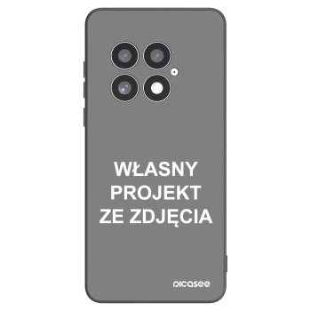 Picasee silikonowe czarne etui na OnePlus 13 5G - Własny projekt ze zdjęcia