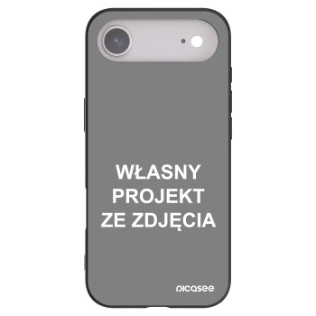 Picasee silikonowe czarne etui na Apple iPhone Air - Własny projekt ze zdjęcia